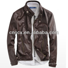 14PUJ8011 men pu leather jacket